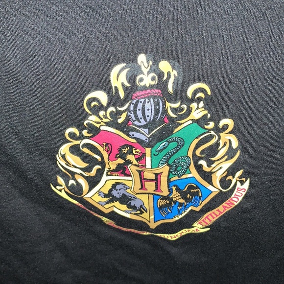 EUC Harry Potter large black and gold tee shirt - Picture 4 of 4